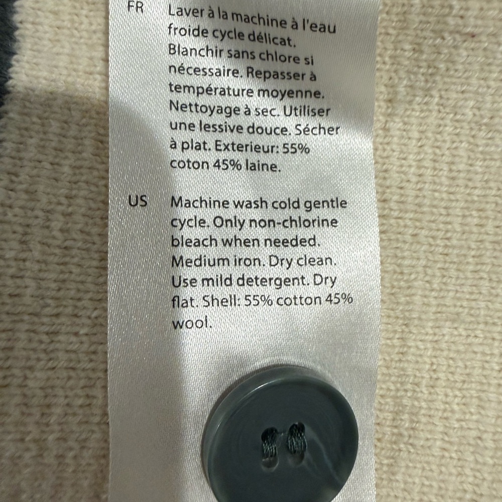 COS Men’s Regular Fit Cardigan - Wool/Cotton Blend - Picture 8 of 8